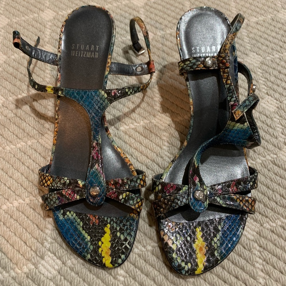 New Stuart Weitzman Python Sandals - image 1